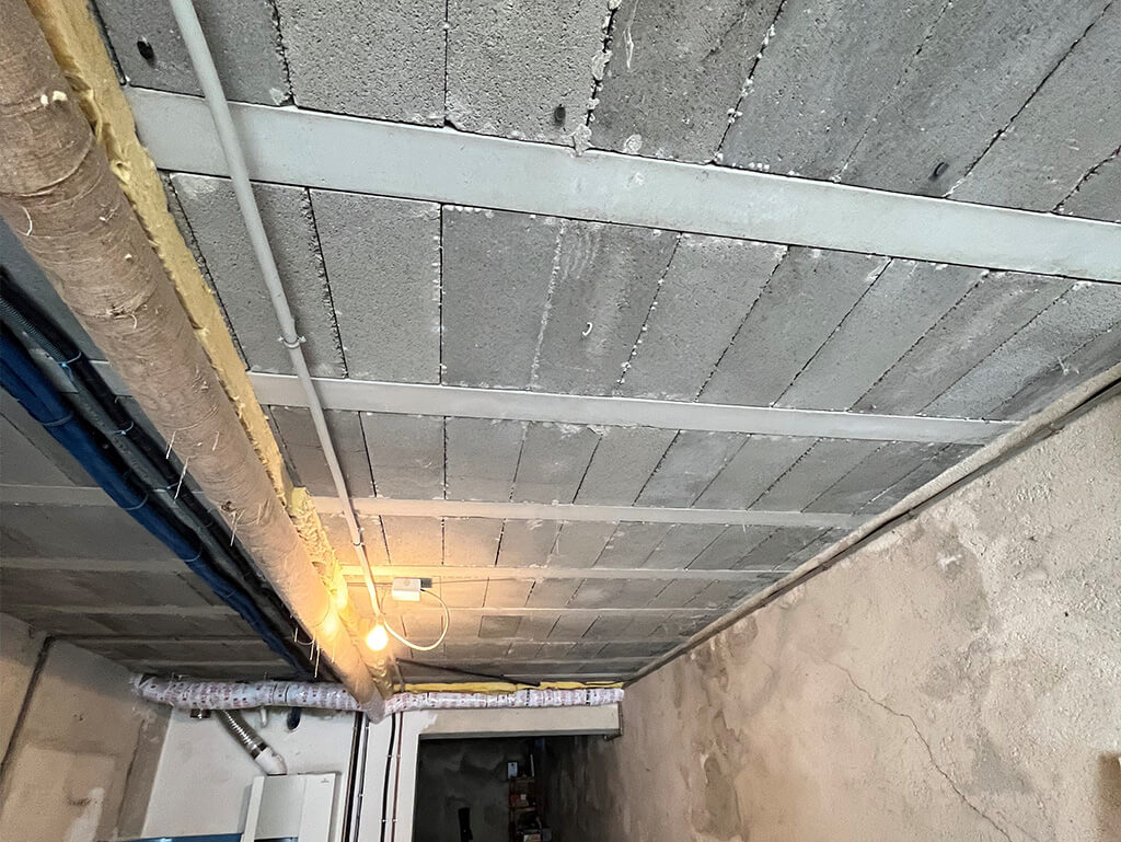 Plafond d'une cave